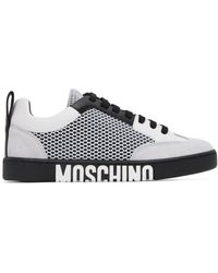 Moschino - Baskets blanc et noir à logo - Lyst