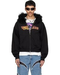 THUG CLUB - Tc Two Face Fur Zip-Up Hoodie - Lyst