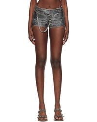 KNWLS - Nihil Leather Shorts - Lyst