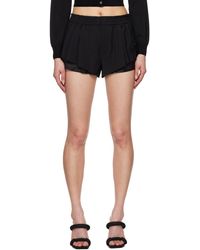 Alexander Wang - Short Façon Costume Noir En Laine Froide - Lyst