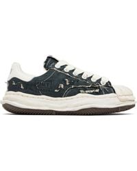 Maison Mihara Yasuhiro - 'Blakey' Og Sole Ripped Overdye Canvas Sneakers - Lyst
