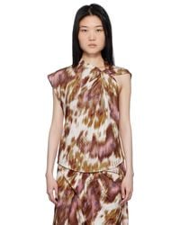 Isabel Marant - Off- & Tan Nayda T-Shirt - Lyst