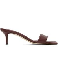 Aeyde - Burgundy Ilvy Leather Mules - Lyst