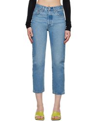 Levi's - Blue 501 Original Cropped Jeans - Lyst