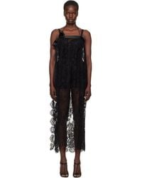 Dolce & Gabbana - Calf-length Chantilly Lace Midi Dress - Lyst