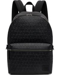HUGO - Embossed-Logo Faux-Leather Backpack - Lyst