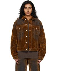 Acne Studios - Flocked Denim Jacket - Lyst