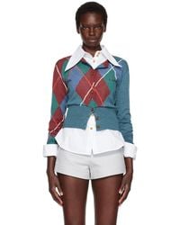 Vivienne Westwood - Argyle Cropped Cardigan - Lyst