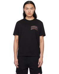 HUGO - T-shirt noir à écusson à logo brodé - Lyst