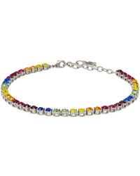 Bracelet de cheville chaîne à cristaux AMINA MUADDI en coloris Métallisé Femme Bracelets Bracelets AMINA MUADDI 