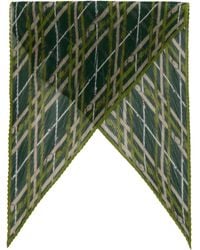 Burberry - Belt Check Silk Chiffon Scarf - Lyst