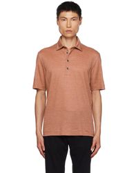 ZEGNA - Red Four-button Polo - Lyst