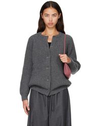 &Daughter - Rowan Rib Crewneck Cardigan - Lyst