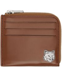 Maison Kitsuné - Fox Head Zipped Wallet - Lyst