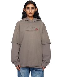Acne Studios - Double-Layered Hoodie - Lyst