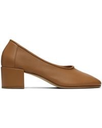 BY FAR - Tan Prudence 45 Heels - Lyst