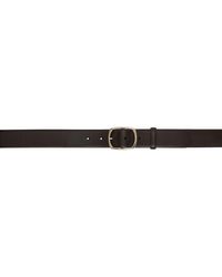 The Row Black Oval Belt Lyst