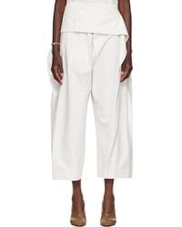 Issey Miyake - Off- Grainy Trousers - Lyst
