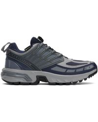 Salomon - Baskets Pro Bleu Et Gris En Gore-Tex À Technologie Agile Chassis System - Lyst