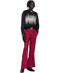 Ernest W. Baker Studded Large Buckle Belt in Black for Men | Lyst