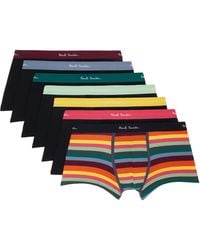 Paul Smith - Seven-pack Organic-cotton 'artist Stripe' Mixed Boxer Briefs - Lyst