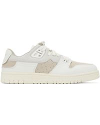 Acne Studios - White & Off-white Leather Low-top Sneakers - Lyst