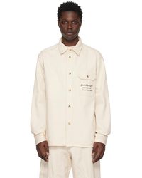 JW Anderson - Off-white Printed Denim Jacket - Lyst