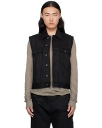 Rick Owens - Hollywood Sl Trucker Denim Vest - Lyst
