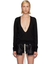 Rick Owens - Tower Extreme V-Neck Sweater - Lyst