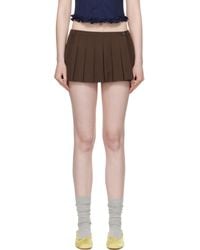 Sandy Liang - ブラウン Bunny スコート - Lyst