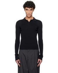 Rier - Fine Rib Silk Polo - Lyst