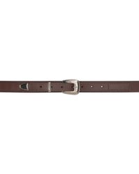 Lemaire - Brown Minimal Western Belt - Lyst