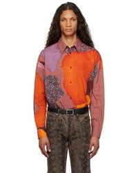 Paul Smith - Orange & Purple Oversized Shirt - Lyst