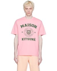 Maison Kitsuné - Pink Hotel Olympia Edition Varsity T-shirt - Lyst