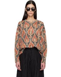 R13 - Printed Oversized Sweater - Lyst