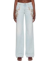 Blumarine - Blue Cabochon Jeans - Lyst