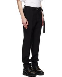 SACAI ブラックベルトトラウザー　サカイ Sacai ベルト付きトラウザー - メンズ – myCompañero