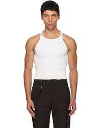 Courreges - Buckle 90's Rib Tank Top - Lyst