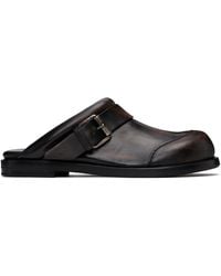 Acne Studios - Leather Buckle Mules - Lyst