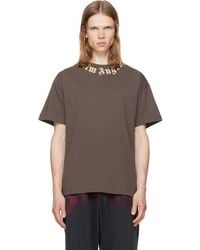 Palm Angels - Neck Logo Regular T-Shirt - Lyst