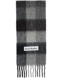 Acne Studios - Mohair Checked Scarf - Lyst