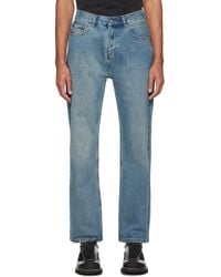 Wynn Hamlyn - Indigo Straight Jeans - Lyst