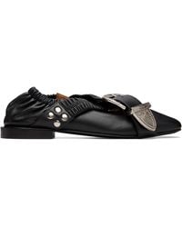 Toga - Cross Strap Ballerina Flats - Lyst