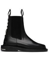 Toga - Ssense Exclusive Hardware Boots - Lyst