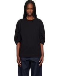 Dries Van Noten - Pleated Sleeve T-Shirt - Lyst
