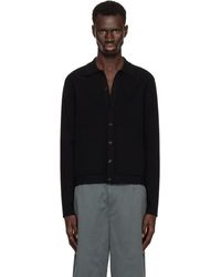 Dries Van Noten - ブラック ポロカラー カーディガン - Lyst