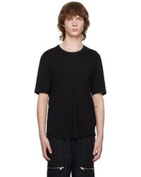 Attachment - T-shirt noir à col ras du cou - Lyst