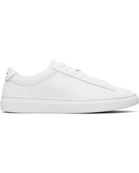 BOSS - Off- Buffed Leather Sneakers - Lyst