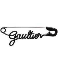 Jean Paul Gaultier - Silver & Black 'the Gaultier' Single Earring - Lyst
