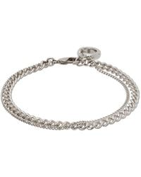 A.P.C. - . Silver Minimalist Bracelet - Lyst